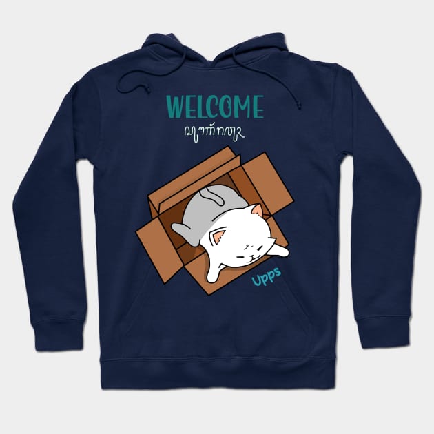 Welcome! The first time kitten came to the house Hoodie by Athikan